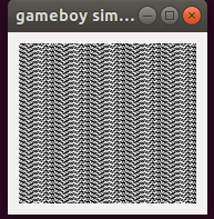 The screen of the gameboy when running a blargg test